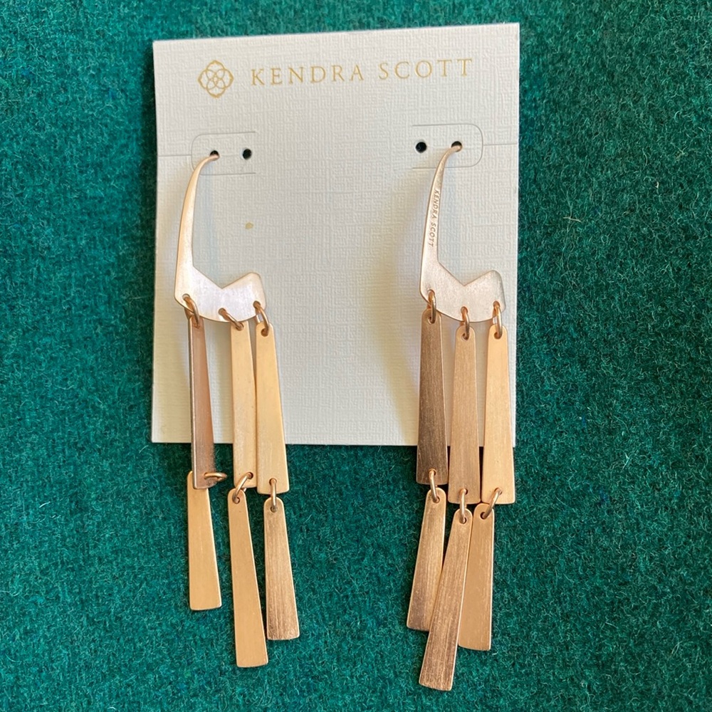 Kendra Scott Rose Gold Dangle Earrings